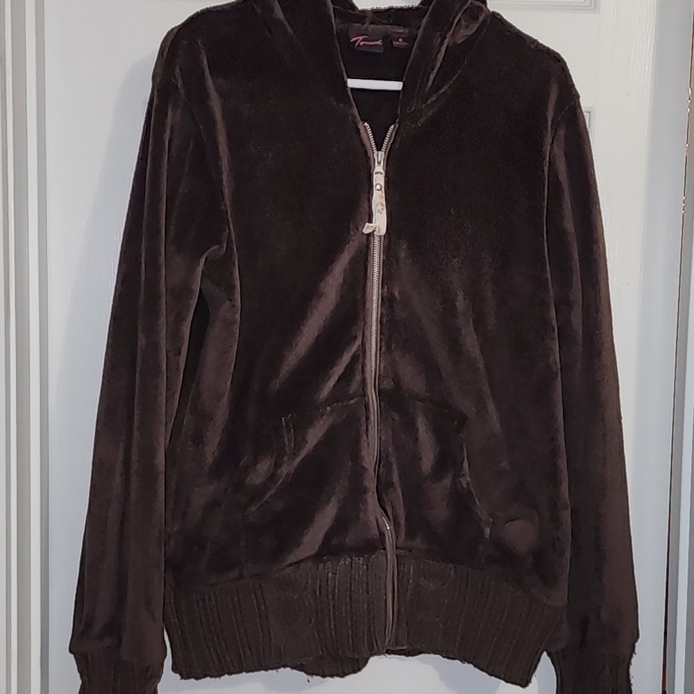 Torrid Brown Fuzzy Hoodie/Jacket Sz 2 (Plus)